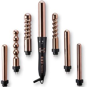 Foxy bae 7 in 1 rose gold curling wand